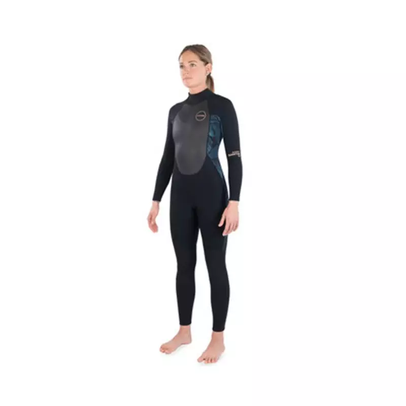 Combinaison intégrale femme DAKINE Quantum Back Zip 3/2 Flatlock Black/Grey