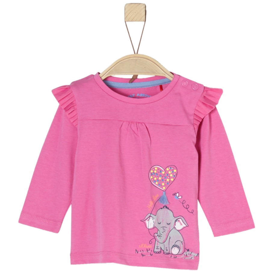 s.Oliver Girls Langarmshirt pink