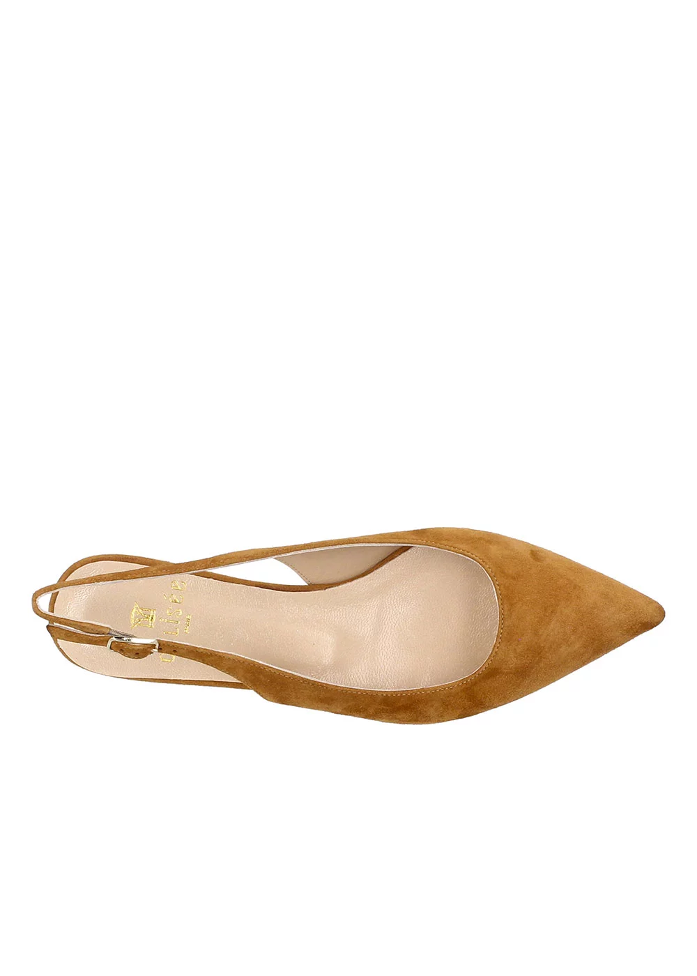 SLING BACK ANGIE VELOURS CAMEL