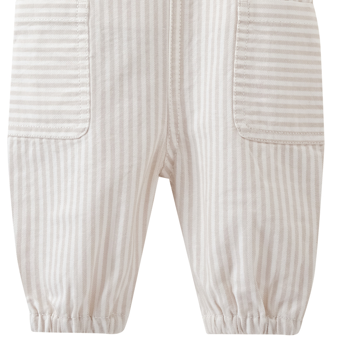 Topomini Newborn Latzhose und T-Shirt im Set beige / weiss