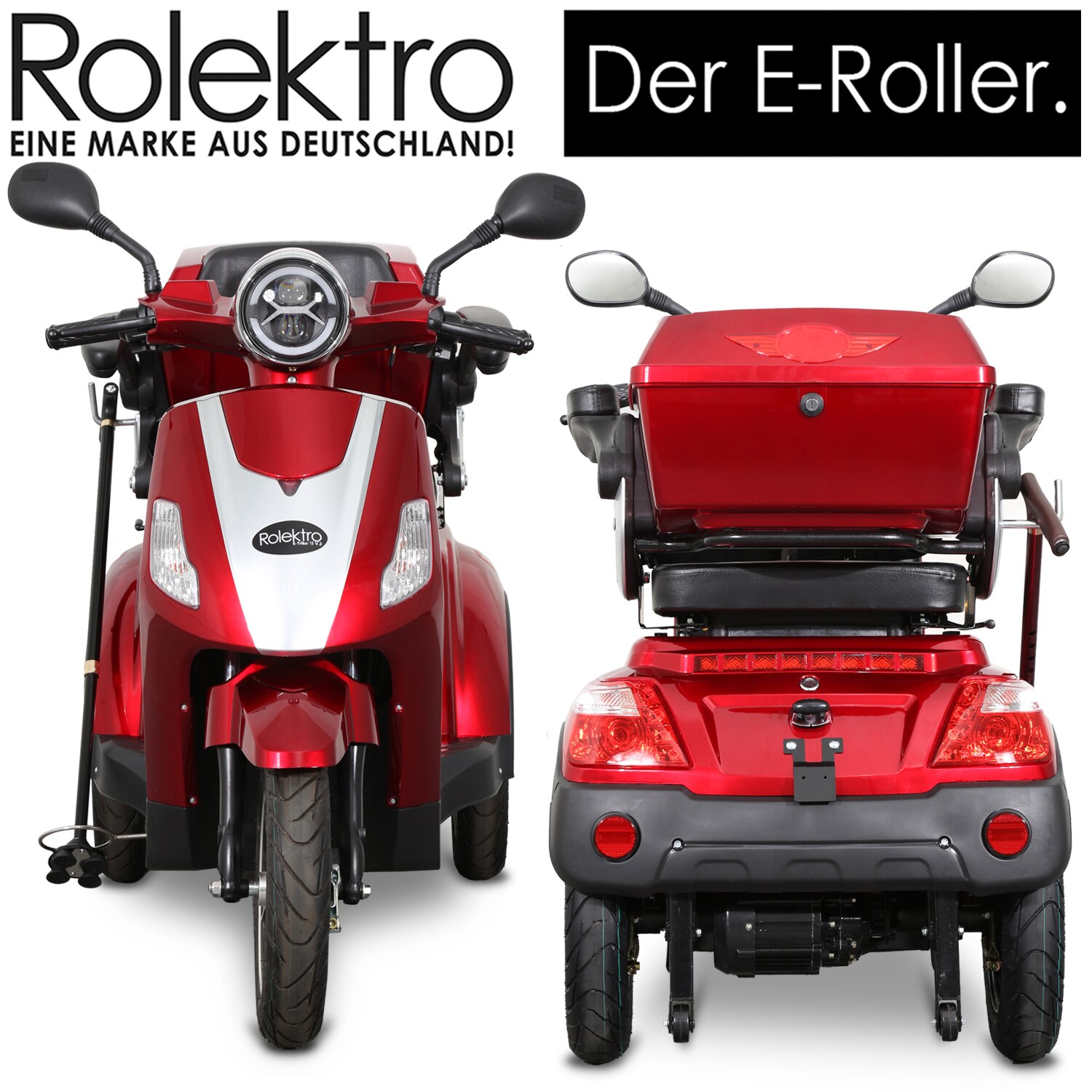 Rolektro Elektromobil E-Trike 15 V.2, rot