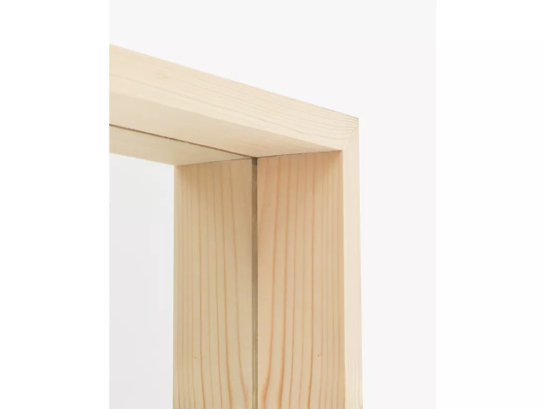Miroir en bois couleur naturel 80x180cm