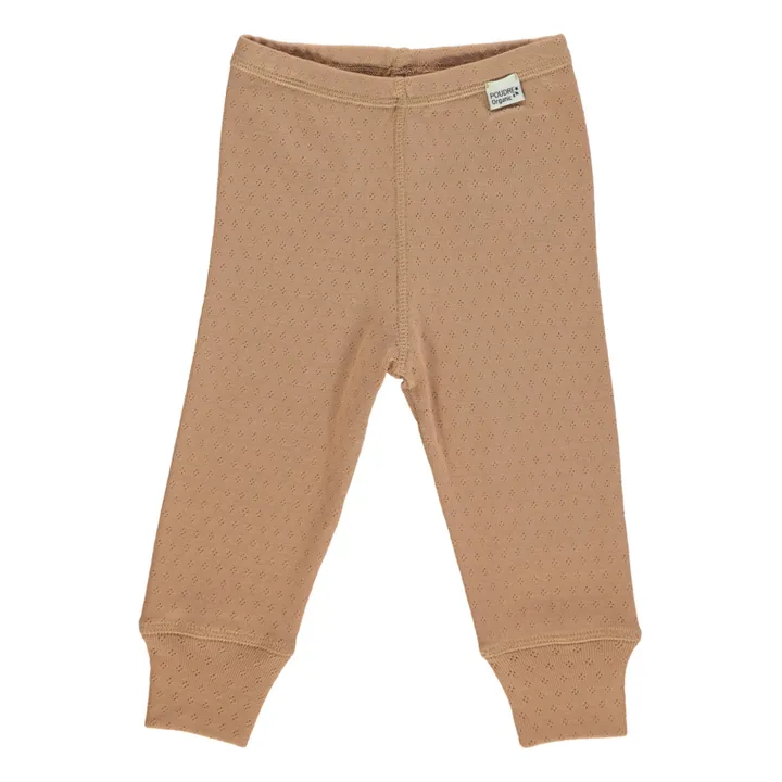 Poudre Organic Legging Ajouré Basilic | Camel