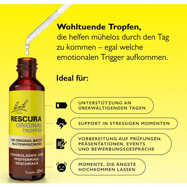 Bachblüten Schokolade-Pfefferminz Tropfen alkoholfrei