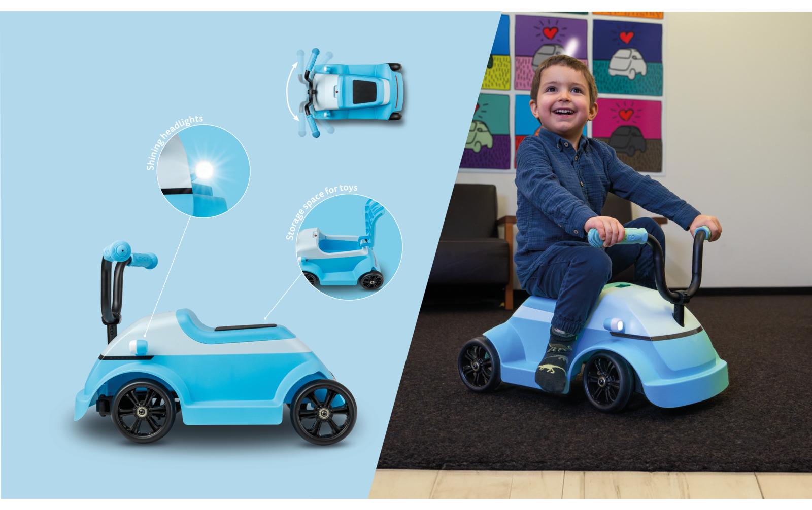 Rutschfahrzeug Mini Microlino Blue<br>Leichtfahrzeug für Kinder