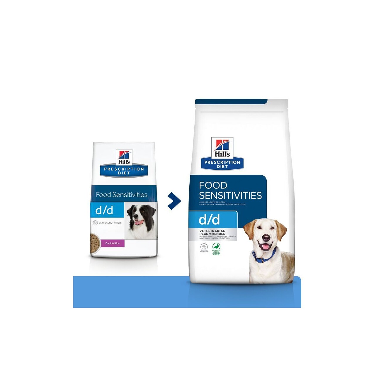 Hill's Prescription Diet d/d Futter bei Allergien, mit Ente und Reis 12 kg
