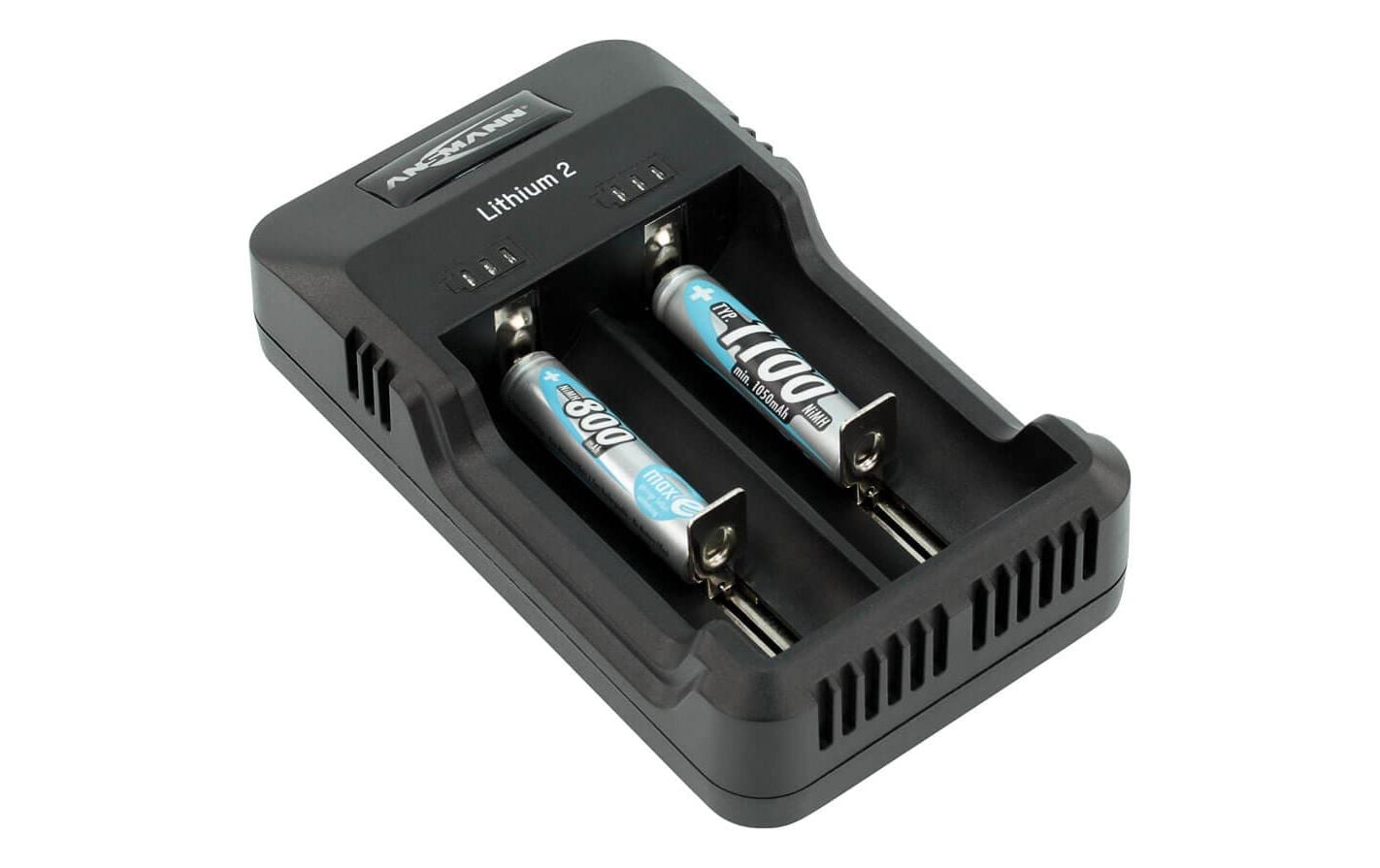 Ladegerät Lithium 2 USB-CLadegerät für 1-2 Li-Ion Akkus oder 1-2 NiMH Akkus
