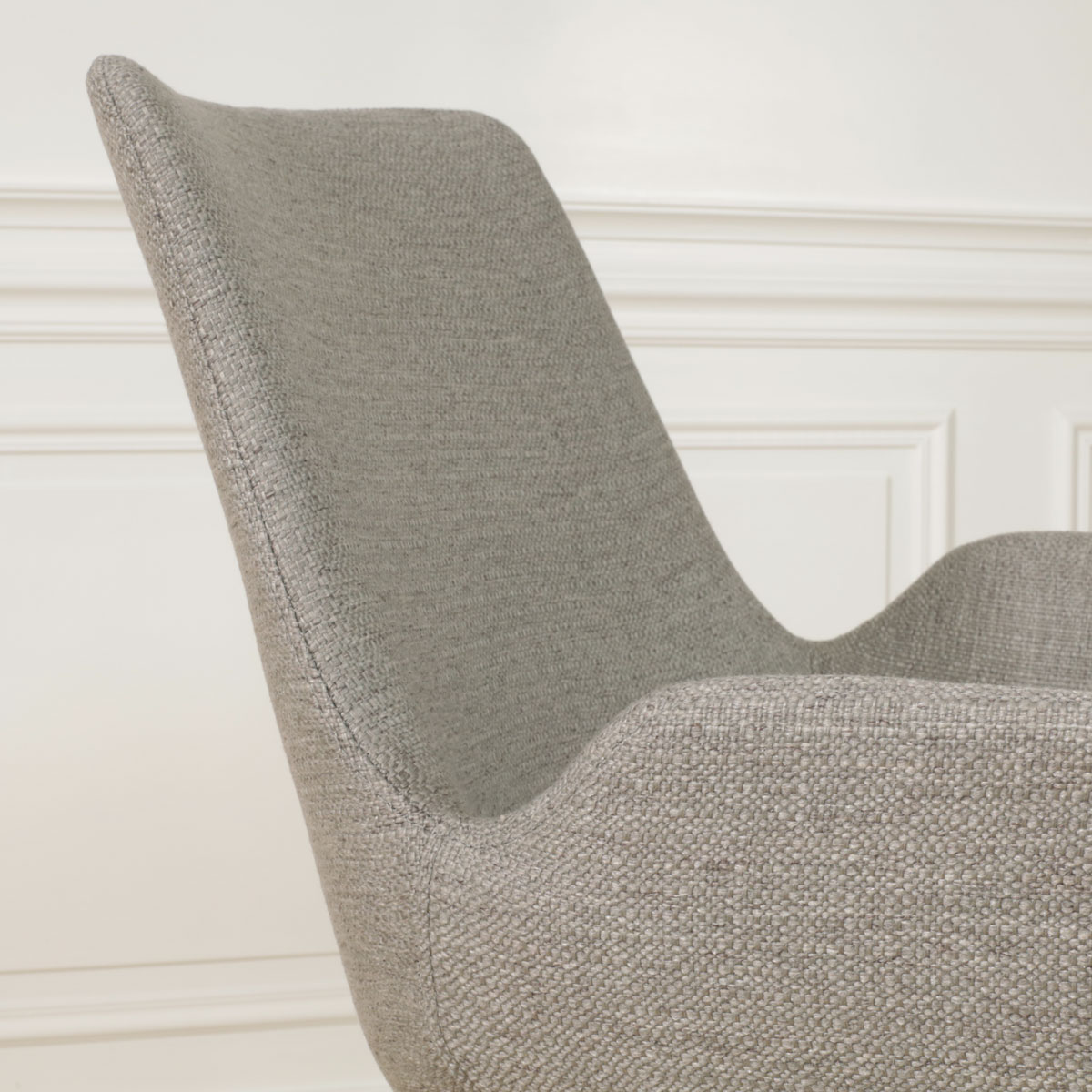 Barkruk Nino-Eef warm grijs - zwart onderstel - 65 cm