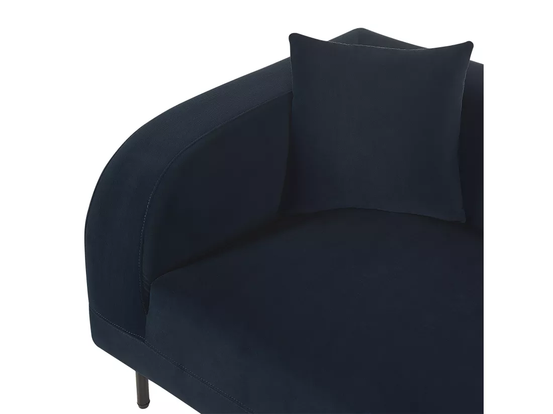 Chaise longue côté droite bleu foncé LE CRAU