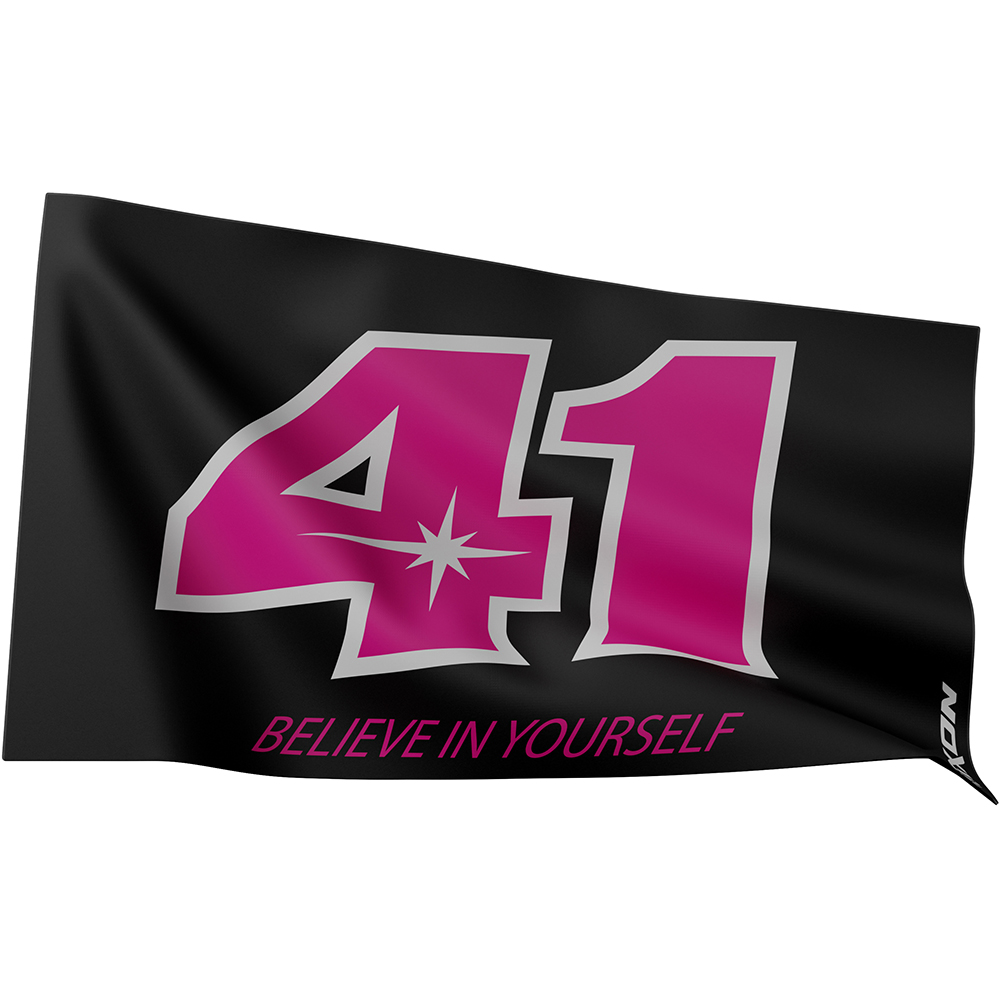 Ixon - Drapeau Aleix Espargaro 23 Noir / Rose