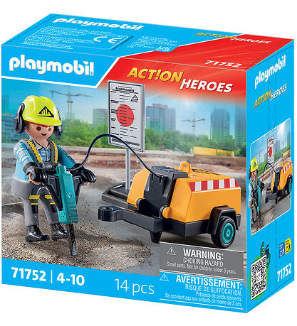 Playmobil Action Helden - Bauarbeiter - 71752 - 14 Teile