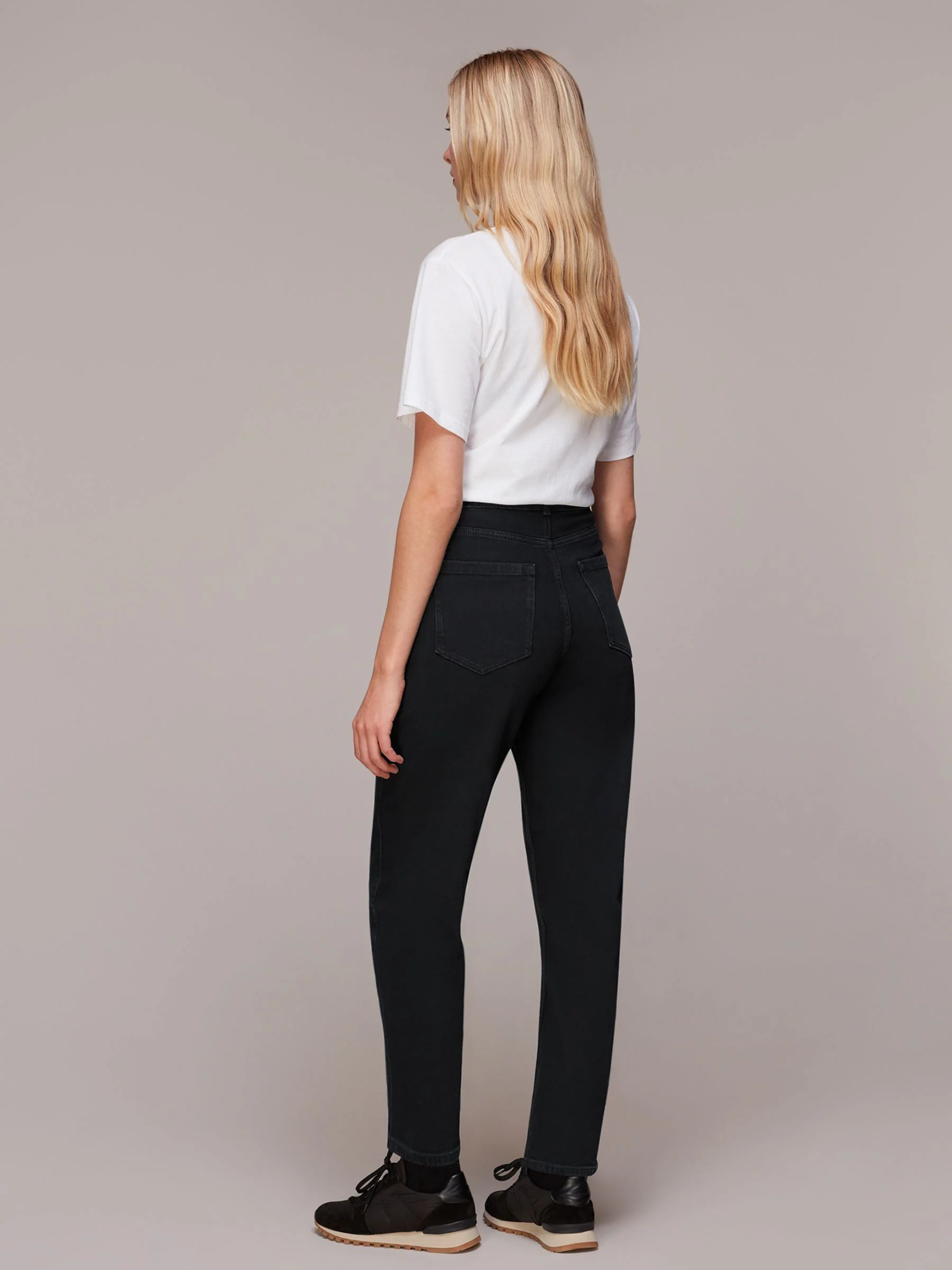 Zwart - Whistles Barrel jeans denim rechte jeans