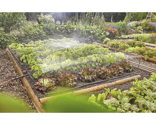 GARDENA Micro-Drip Startset bewateringsset voor groente-/bloembedden (tot 60 m²)