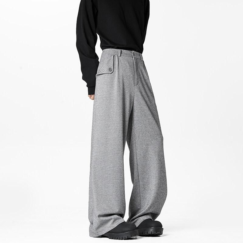 Derbundy - Halfhoge effen rechte broek