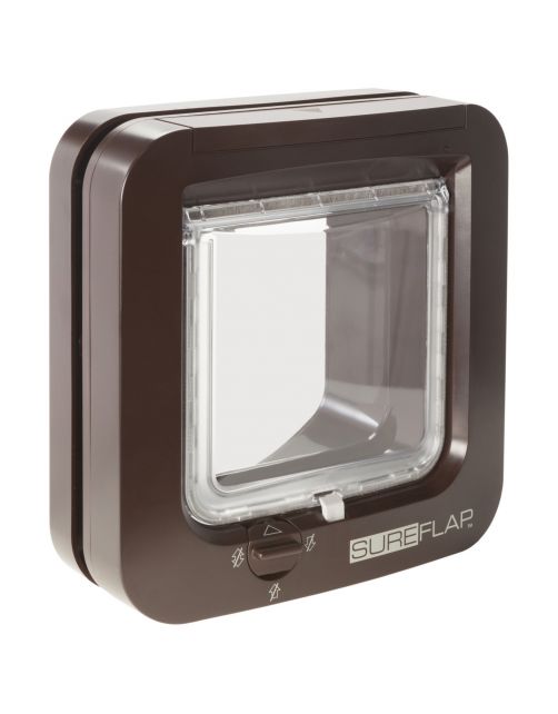 Sureflap Microchip Kattenluik - Kattenluik - 13x22x25 cm Bruin