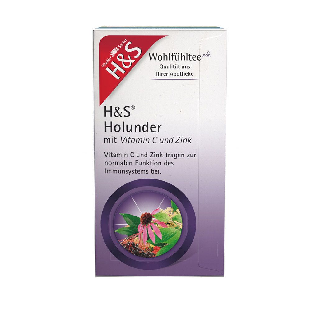 H&S Holunder mit Vitamin C und Zink Filterbeutel