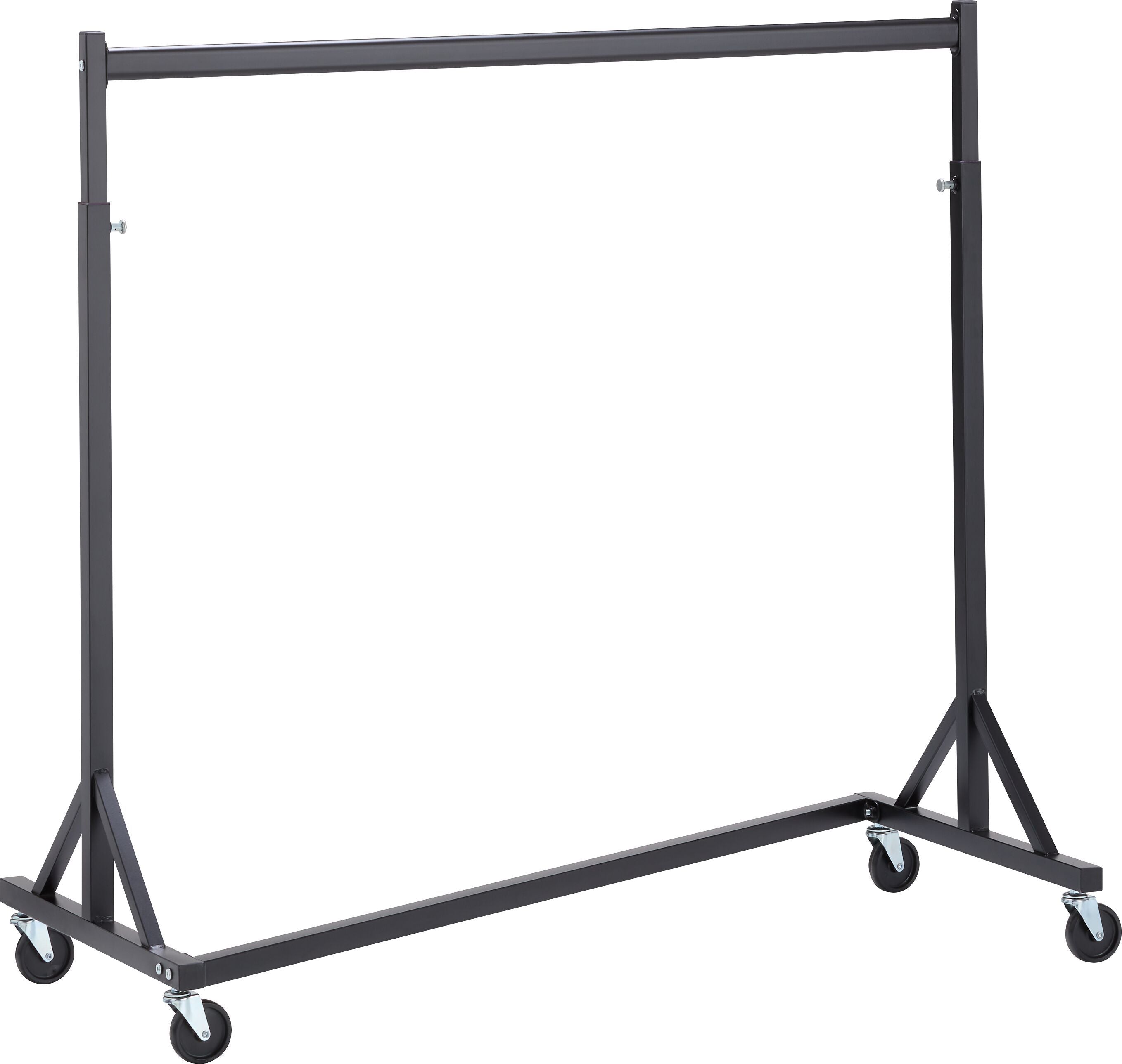 MILLIE Rollgarderobe - Schwarz / B: 120.0 cm x T: 59.0 cm x H: 185.0 cm