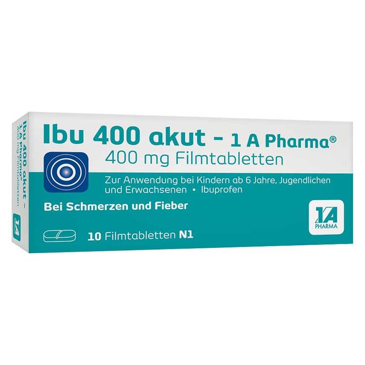 Ibu 400 akut – 1 A Pharma® Filmtabletten, 10 St
