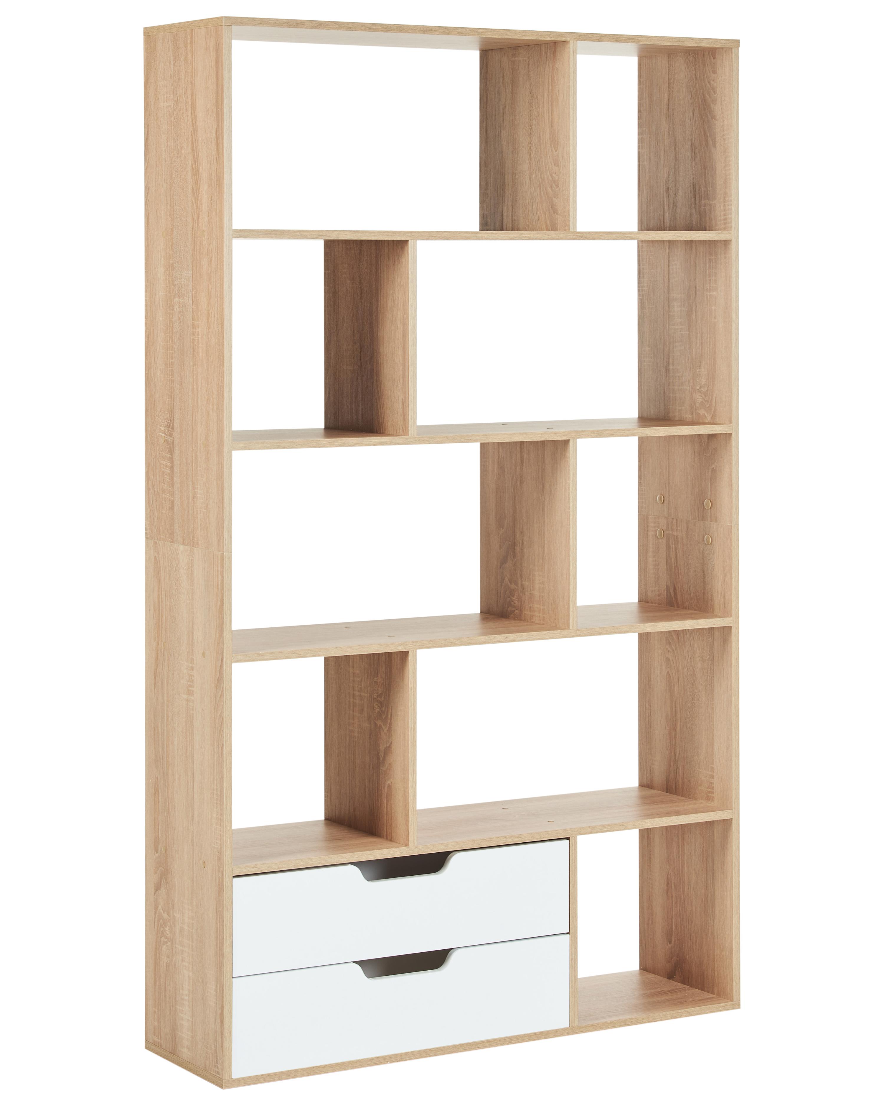 Boekenkast WADENA 185 cm Bruin/wit