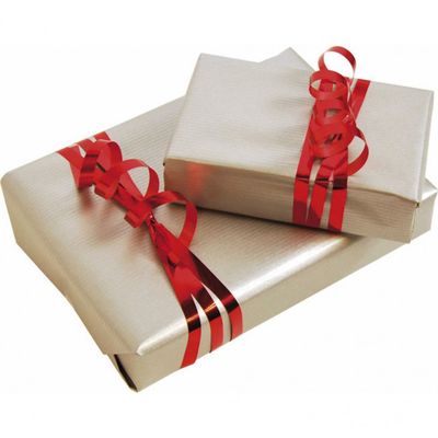Clairefontaine - Papier cadeau kraft - 70 cm x 3 m - 60 g/m² - argent