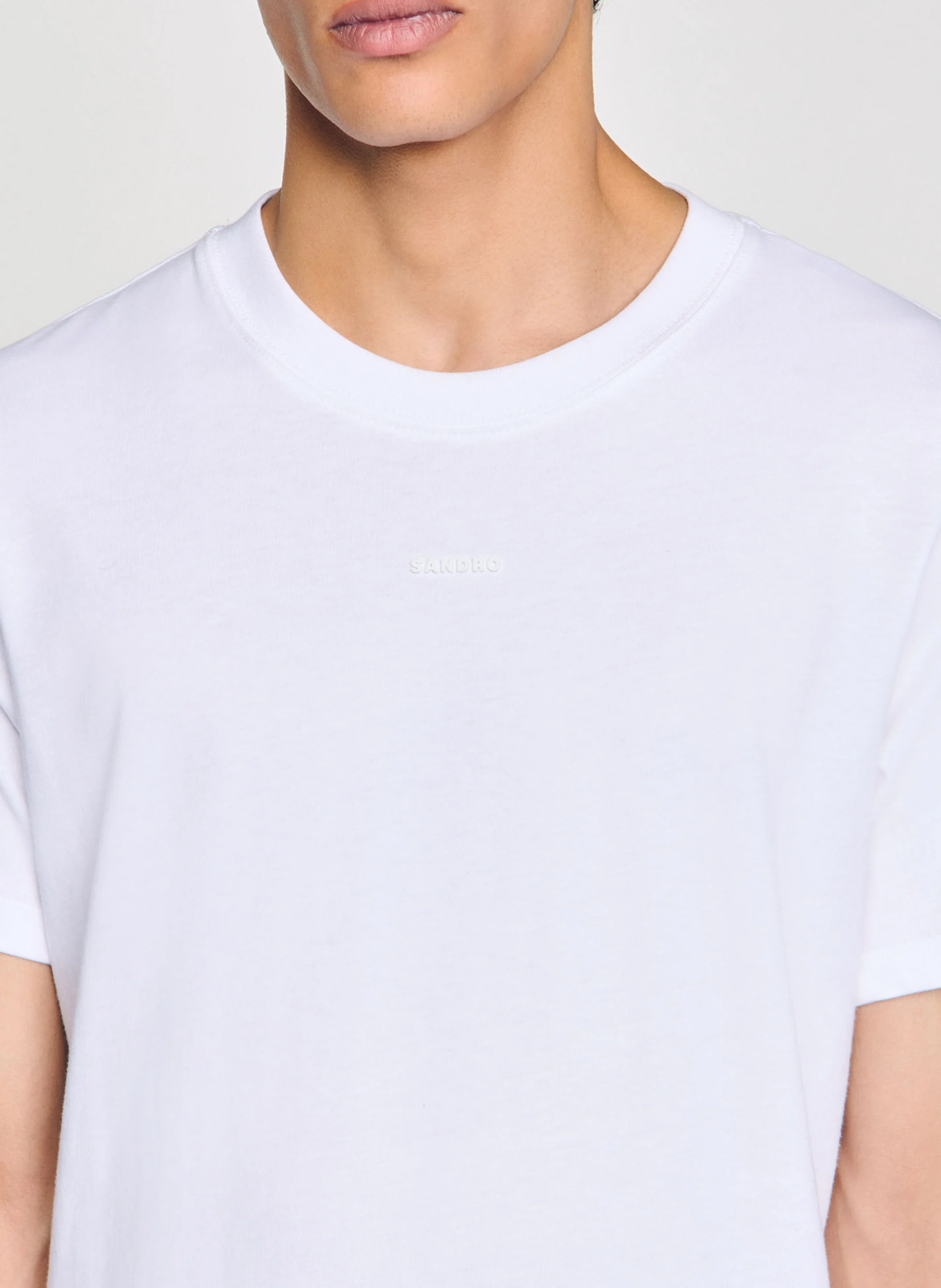 Tee-shirt droit en coton | Blanc