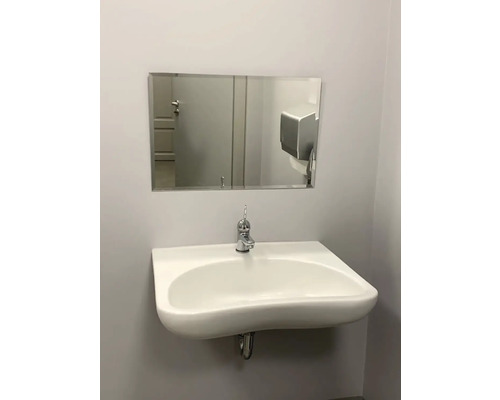 Kristallen spiegel 60 x 40 cm met afgeschuinde rand
