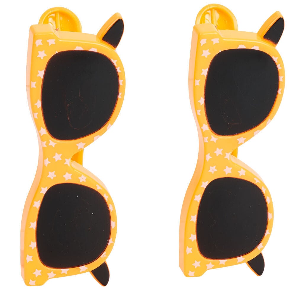 Lot de 2 clips serviette forme lunettes