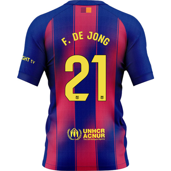 Nike FC Barcelona Thuis Shirt F. de Jong 21