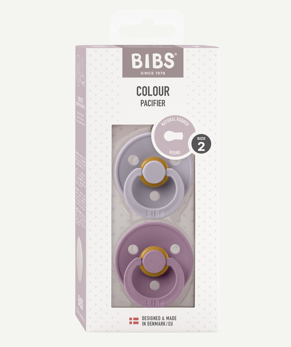 BIBSLOT DE 2 TÉTINES MAUVES
