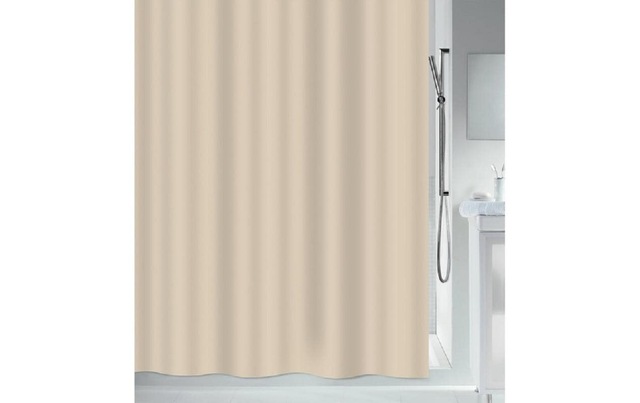 MSV Duschvorhang »Romana, Taupe, Polyester« Breite 180 cm