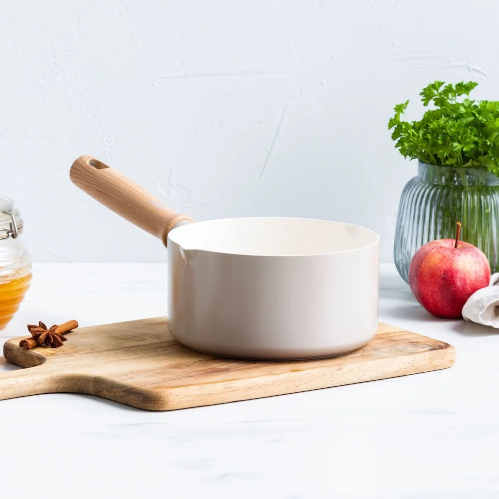 Greenchef Nordics Antiaanbak Steelpan Crème - 16 cm