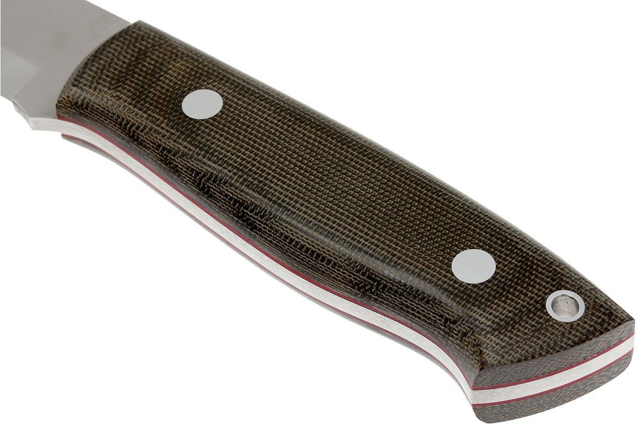 Brisa Trapper 95 - N690Co Scandi - Green Canvas Micarta - 2017 - bushcraftmes