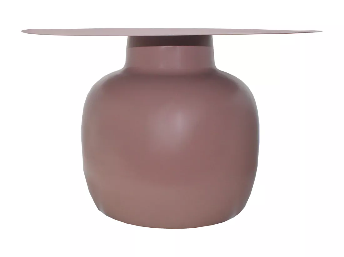 Table basse en métal - Taupe - NALITA