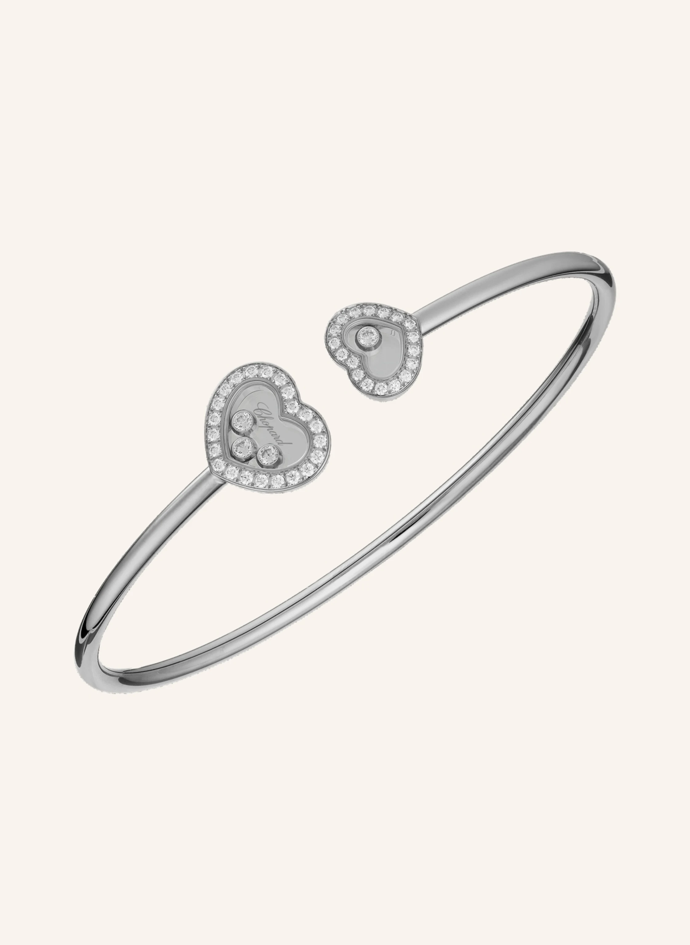 Chopard Armreif HAPPY DIAMONDS ICONS Armreif aus 18 Karat Weißgold und Diamanten