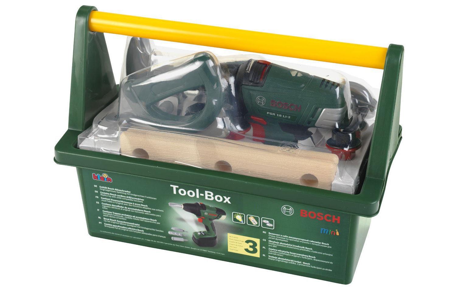 Handwerker BOSCH Toolbox + AkkuschrauberWerkzeug-Set