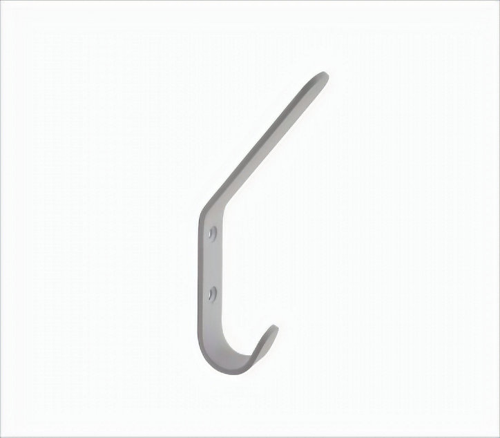 Patère en acier blanc peint à fixer 1 tête Bar Plus