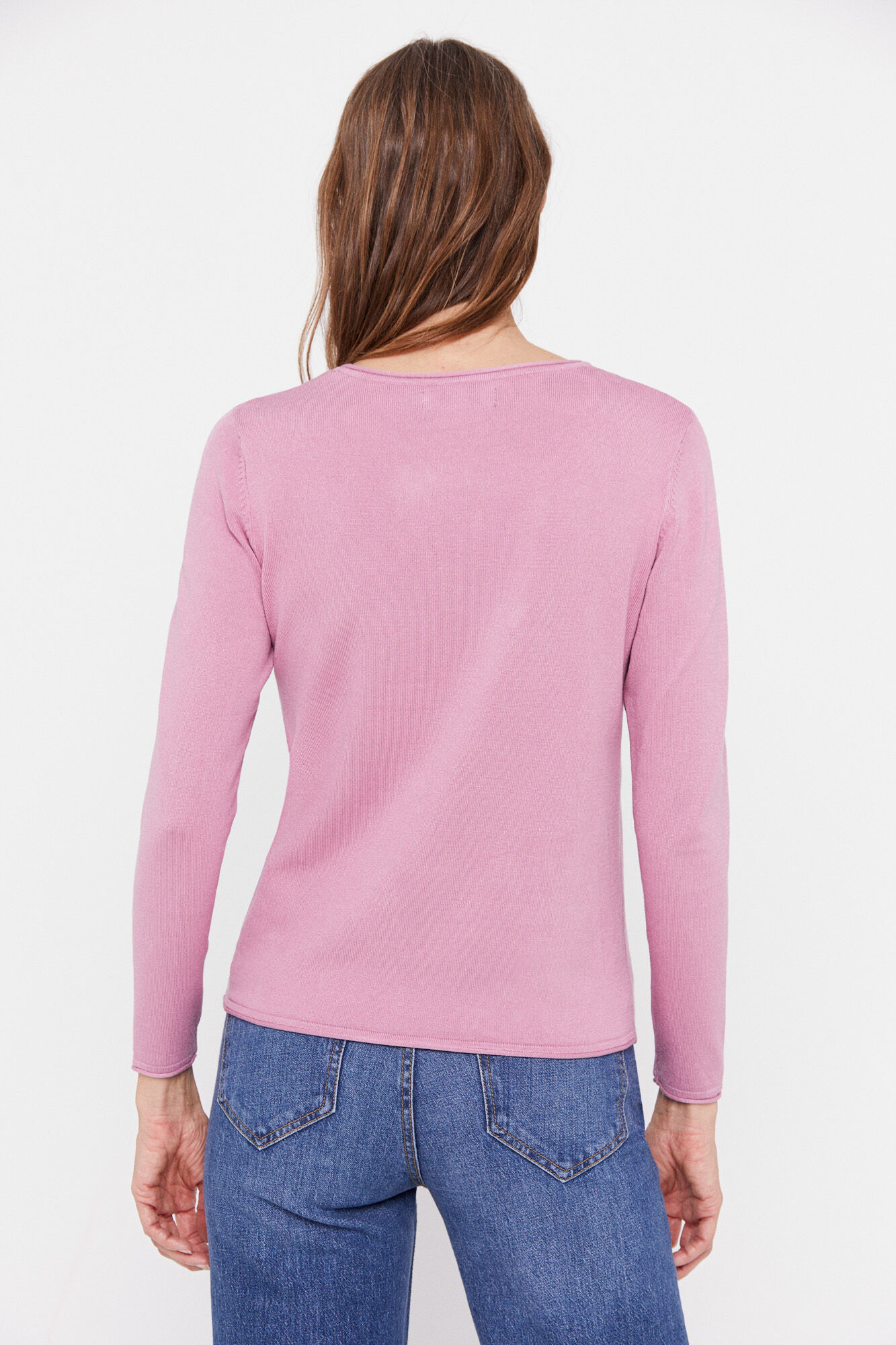 Camisa listrada bicolor - Rosa