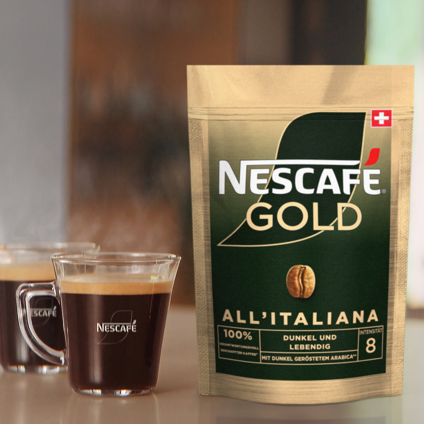 Nescafé Gold All'Italiana löslicher Kaffee Beutel