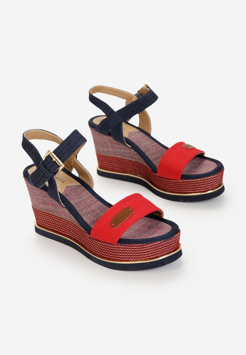 Sandales à plateforme rouges Vivify