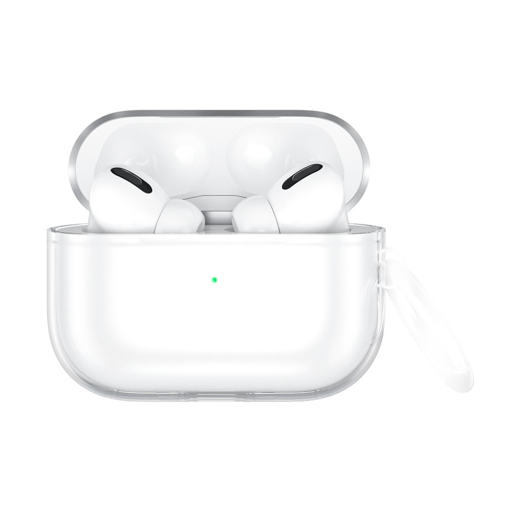 AirPods Pro 2 / AirPods Pro Gummi Schutzhülle   Scharnierring - Transparent