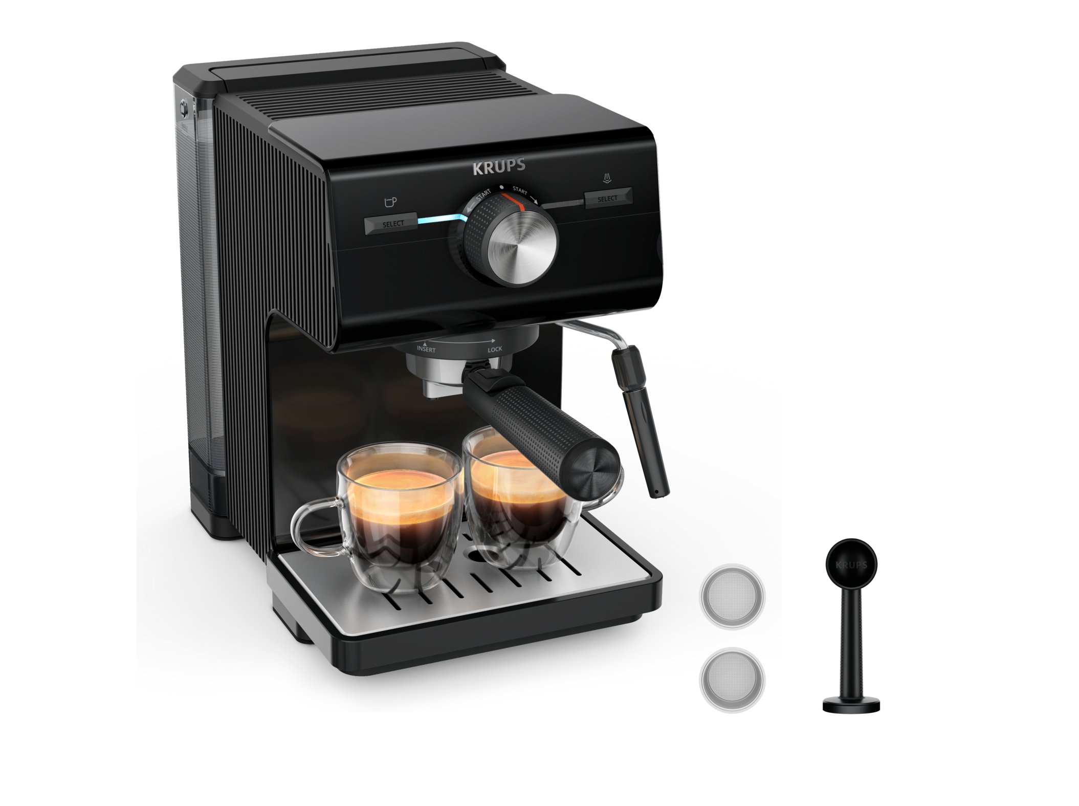 MÁQUINA DE CAFÉ EXPRESSO MANUAL KRUPS XP381810 AUTHENTIC