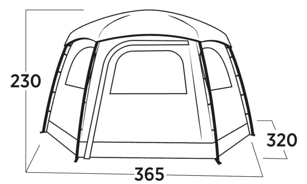 Easy Camp Sandland Yurt, Camping, Hård ramme, Kupel/Igloo telt, 6 person(er), 10,6 kg, Sand