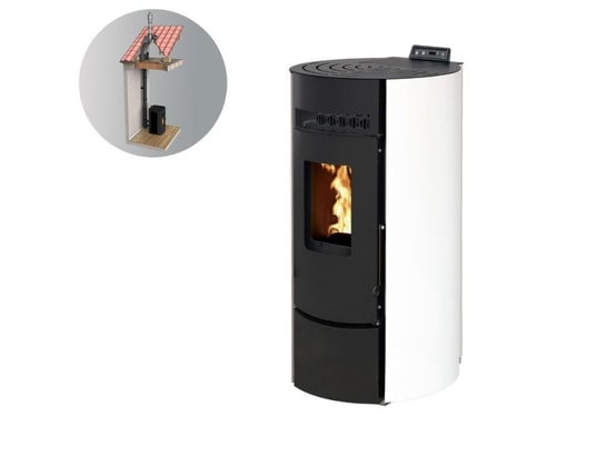 INTERSTOVES - Poêle à granulés Pack poêle à granules leandro 9 etanche + kit conduit vertic...