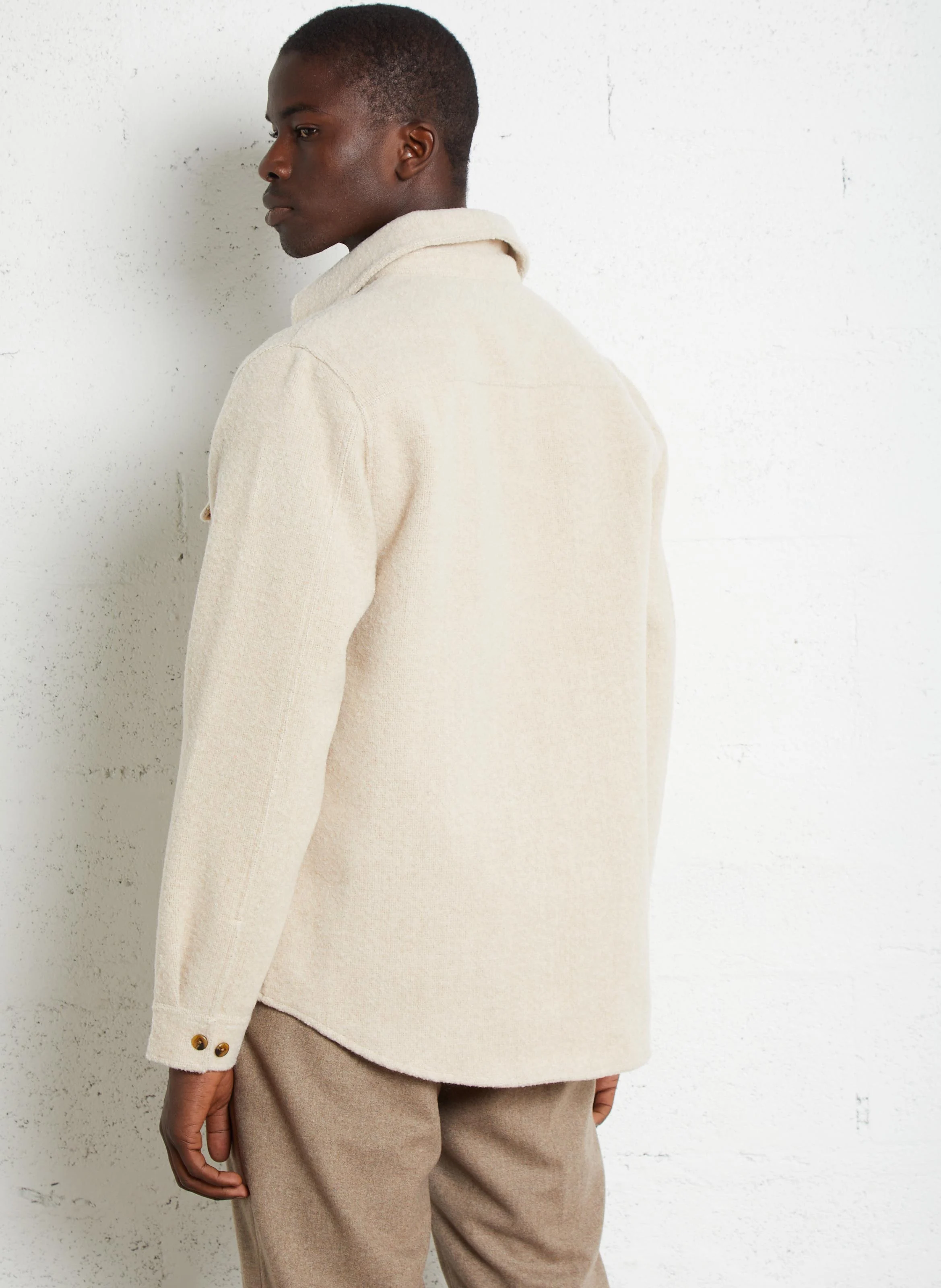 LENNON - Surchemise droite| Beige
