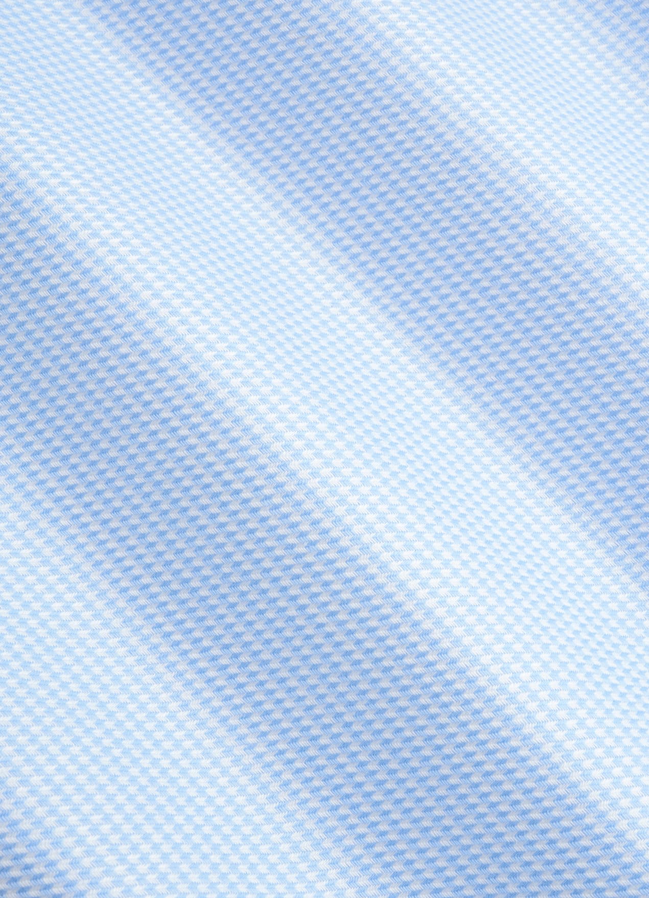 Chemise coupe ajustée en twill bleu clair pied-de-poule