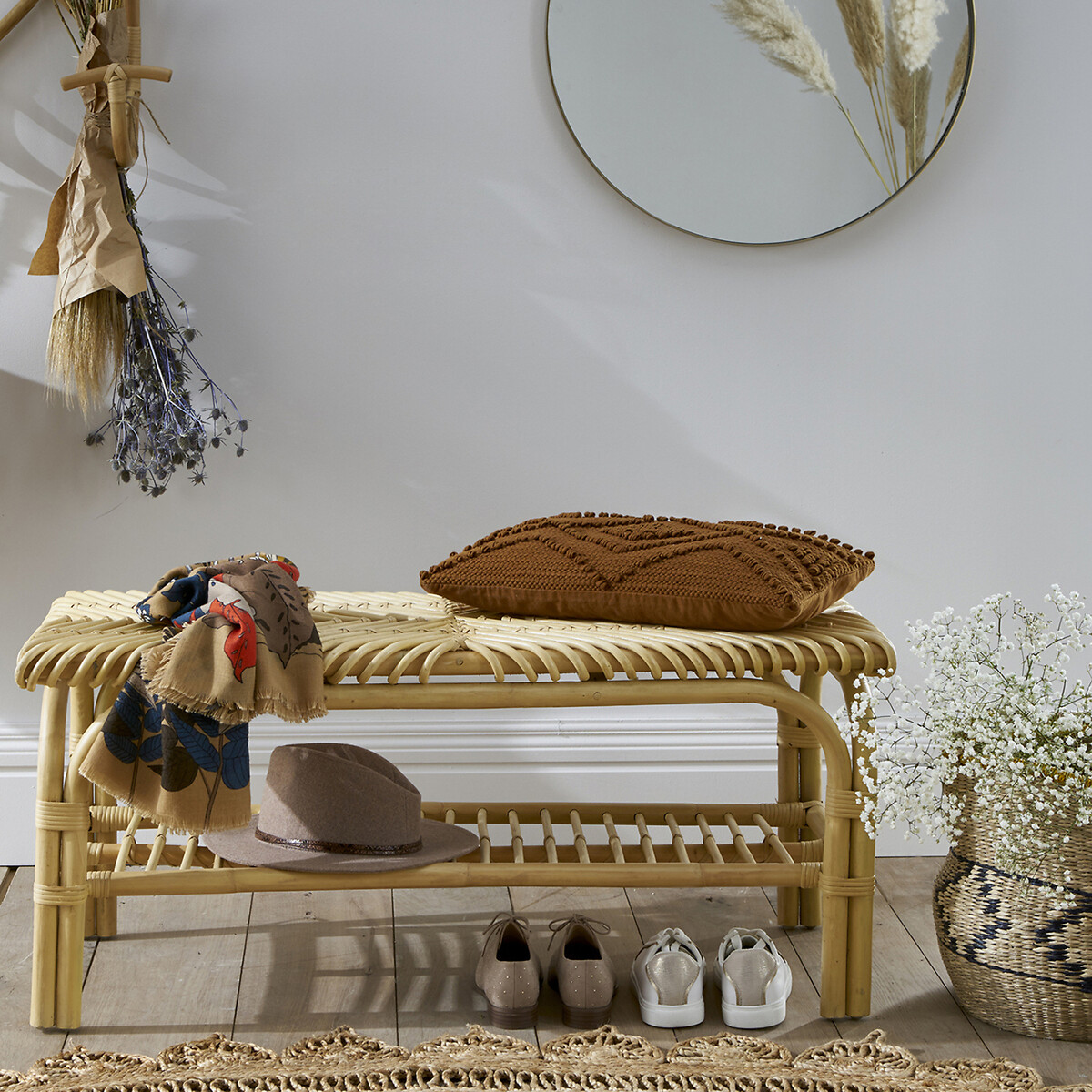 LA REDOUTE INTERIORS<br>Banco em rattan Malu