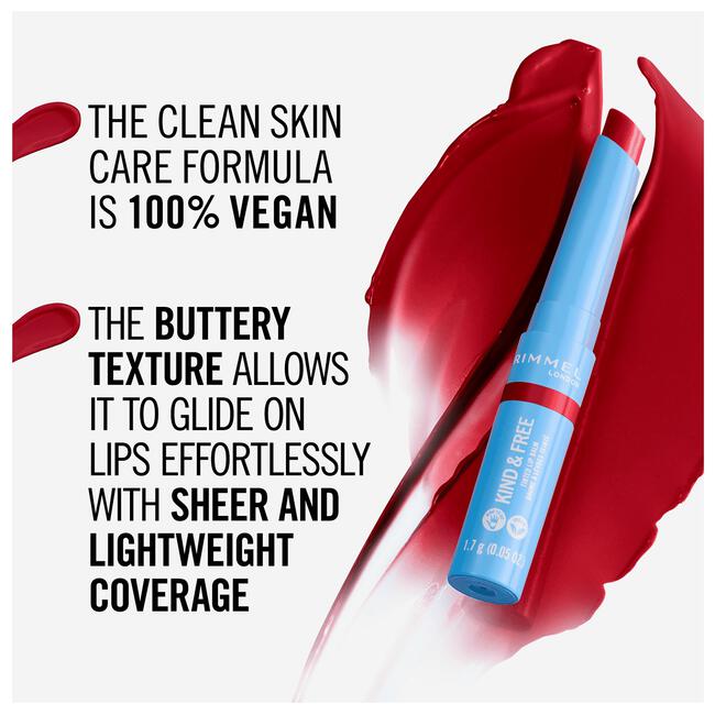Rimmel London Kind & Free Lip Balm 005 Turbo Red