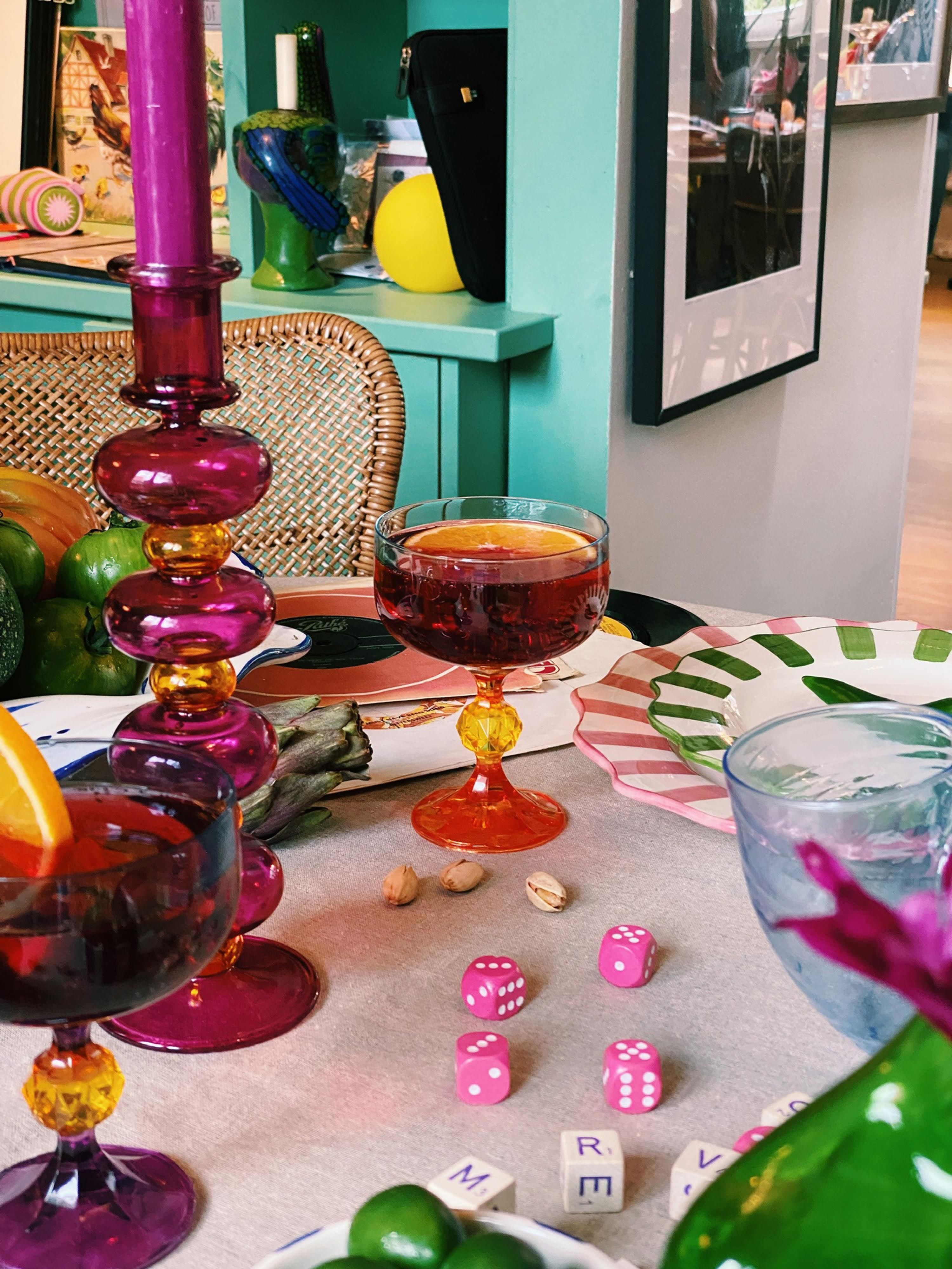 Kristalglazen cocktailglazen Paradise, 2-delig