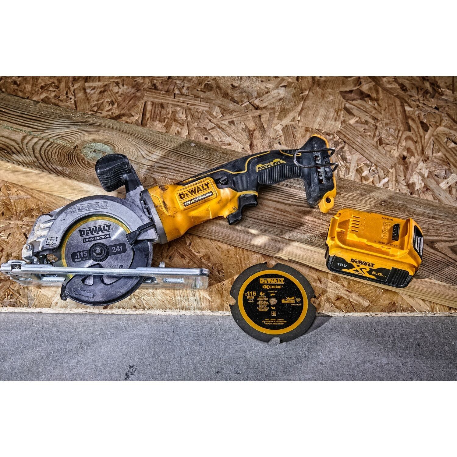 DeWALT Cirkelzaagblad voor Hout | Construction | Ø 115mm Asgat 9,5mm 24T - DT20420-QZ