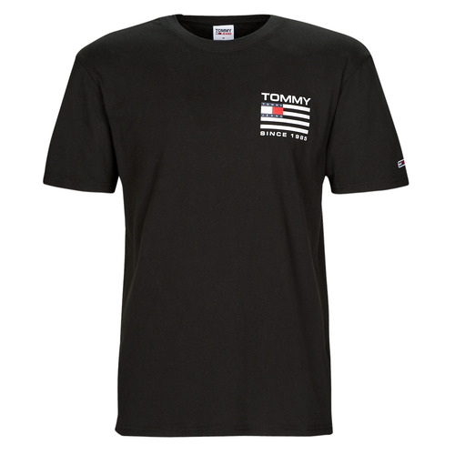 Tommy Jeans - TJM CLSC RWB BACK LOGO TEE - Noir